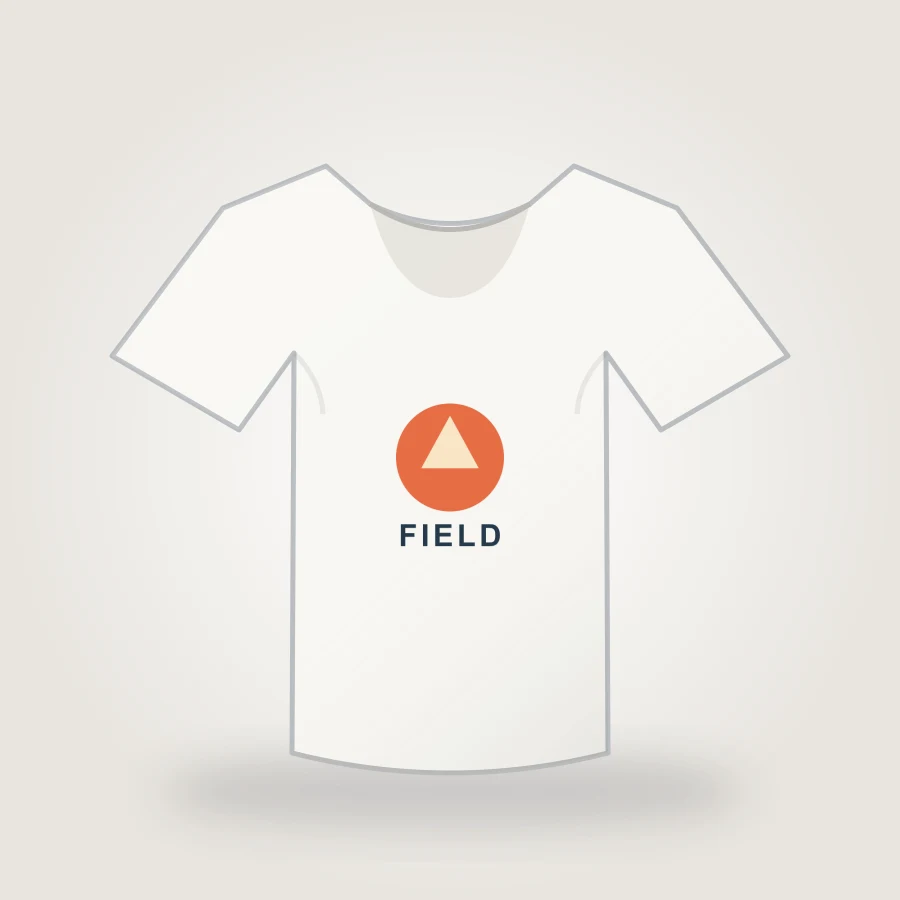 Shirt mockup with uploaded artwork
