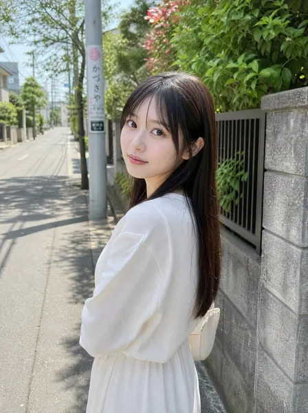 Quiet street portrait