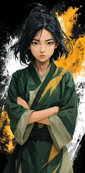 Martial arts anime character
