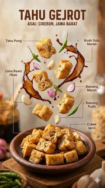 Indonesian street-food infographic