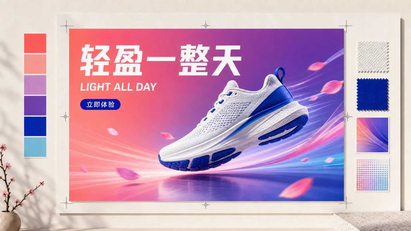 Chinese tea launch poster image prompt example